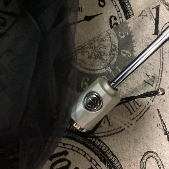 TOTES UMBRELLA BONUS SCARF MIDCENTURY VIBES CIRCLES DESIGN - Picture 4 of 9